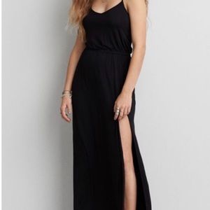 American Eagle Outfitters Black Maxi Dress
